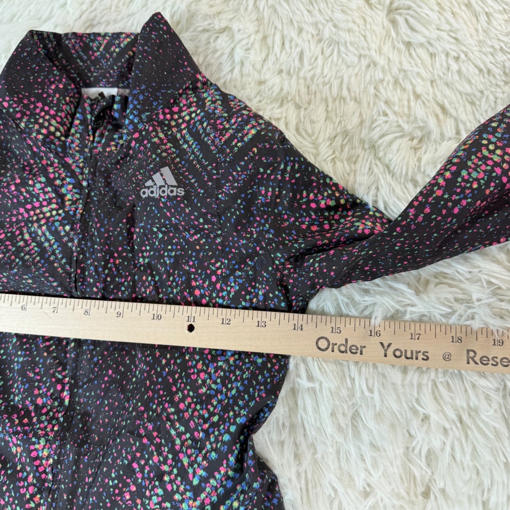 Adidas Kids Lightweight Jacket Rainbow Dot Print Full Zip Size 7-8‎ Gorpcore - Picture 8 of 12